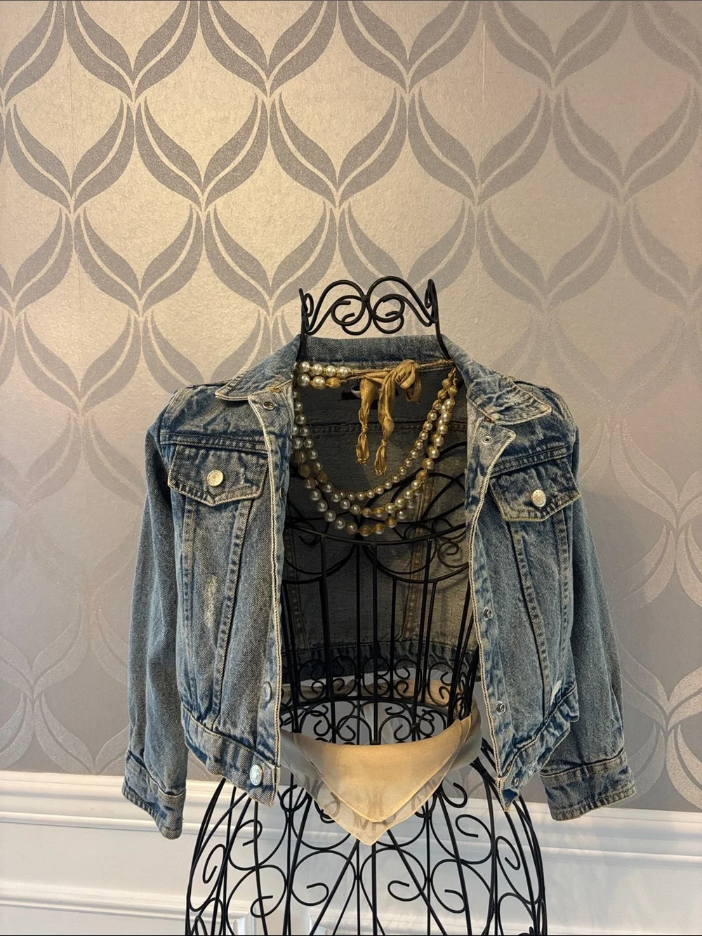 7 For All Mankind Light Blue Kids Denim Jacket